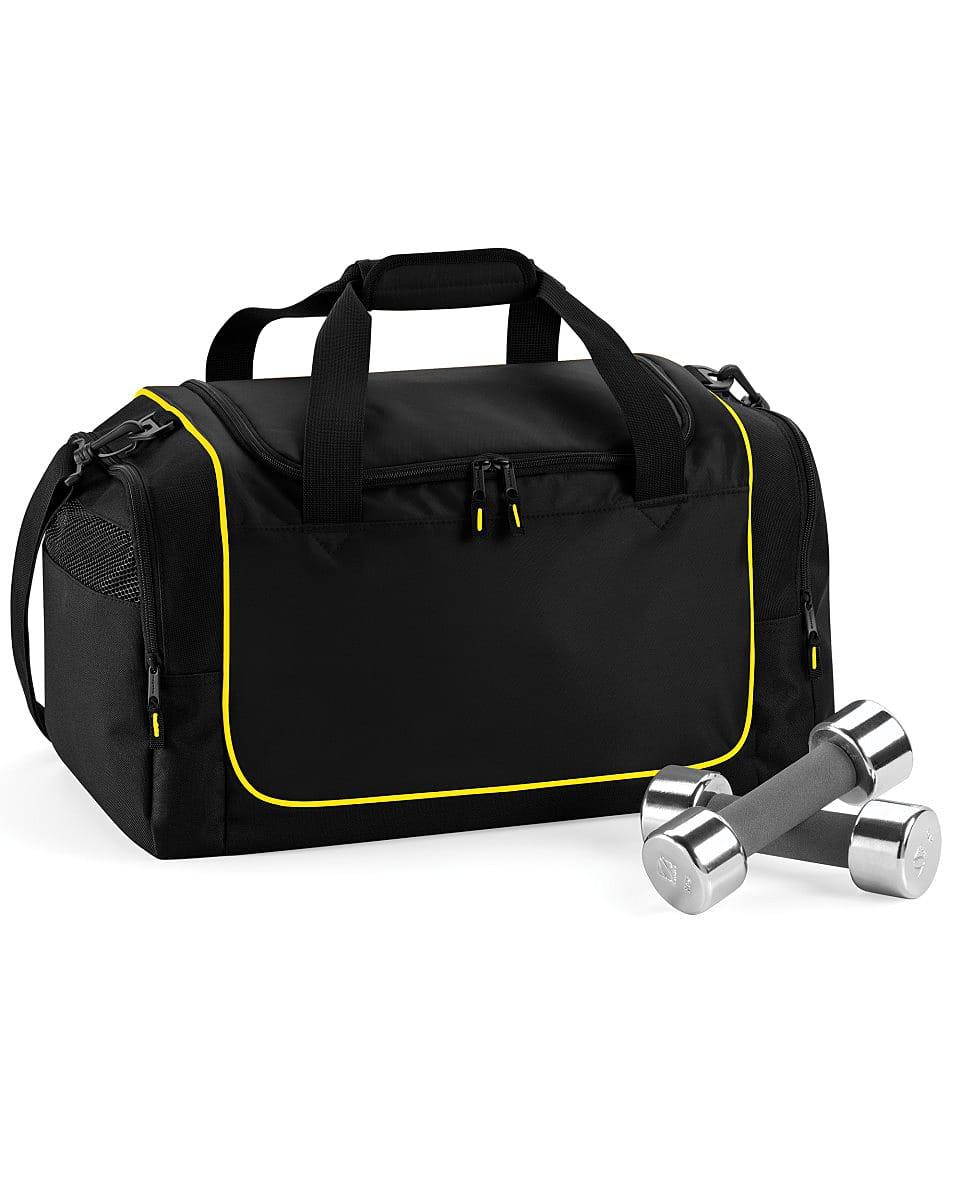 Quadra Teamwear Locker Bag in Black / Yellow (Product Code: QS77)