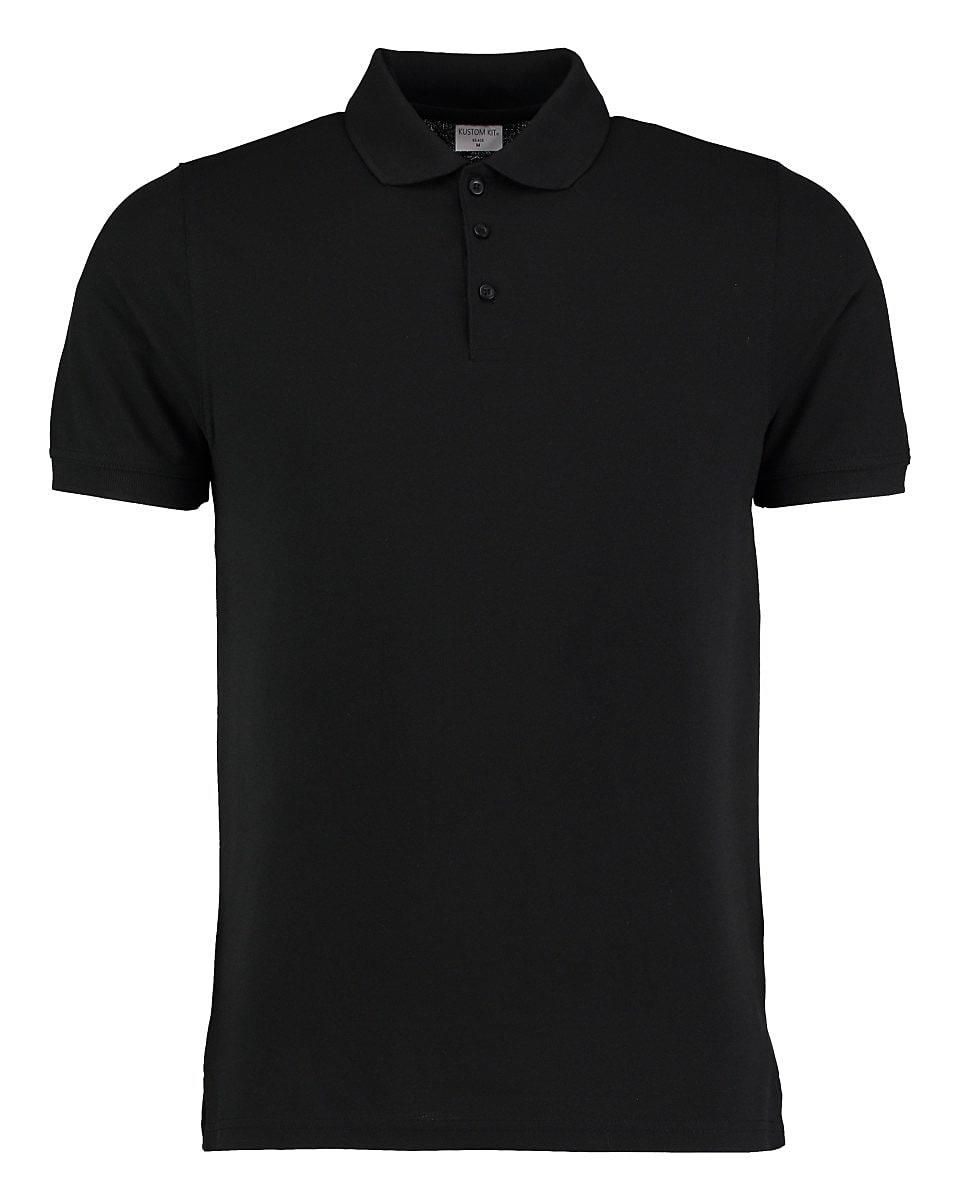 Kustom Kit Klassic Heavy Polo Shirt in Black (Product Code: KK408)