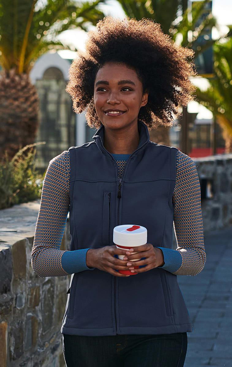Regatta Womens Flux Softshell Bodywarmer in Black (Product Code: TRA790)
