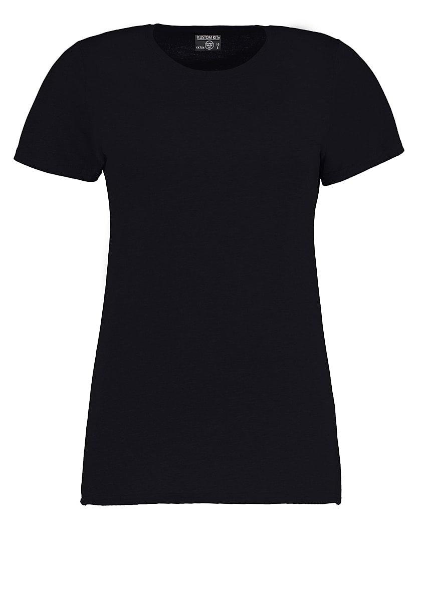 Kustom Kit Womens Superwash 60 T-Shirt in Navy Blue (Product Code: KK754)