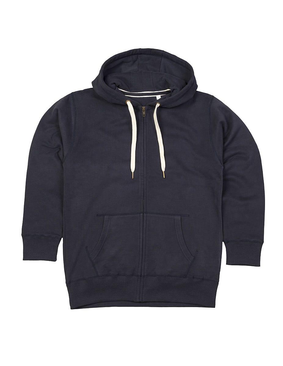 Mantis Superstar Mens Zipped Hoodie in Dark Navy (Product Code: M83)