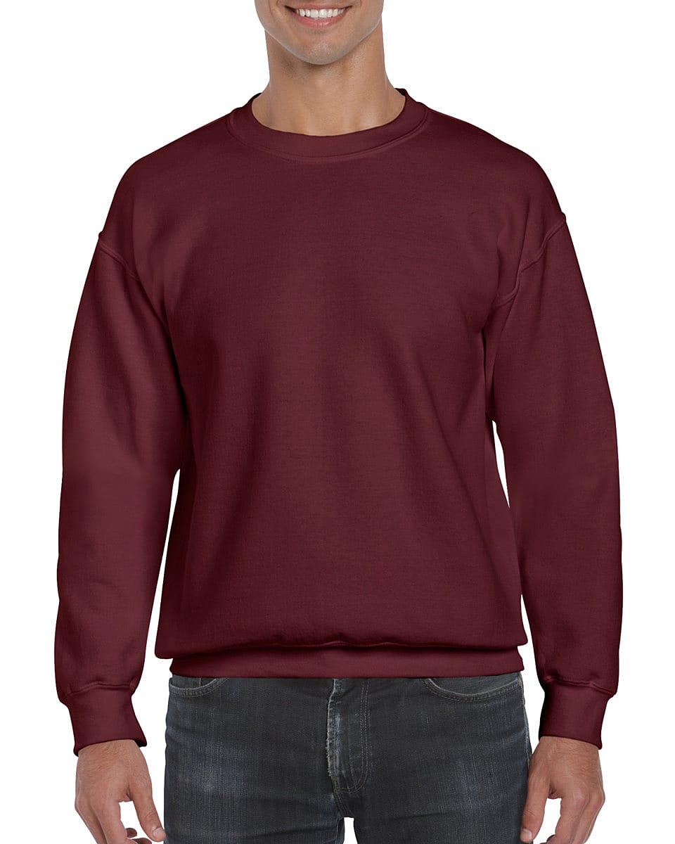 Gildan DryBlend Adult Set-In Sweatshirt in Maroon (Product Code: 12000)