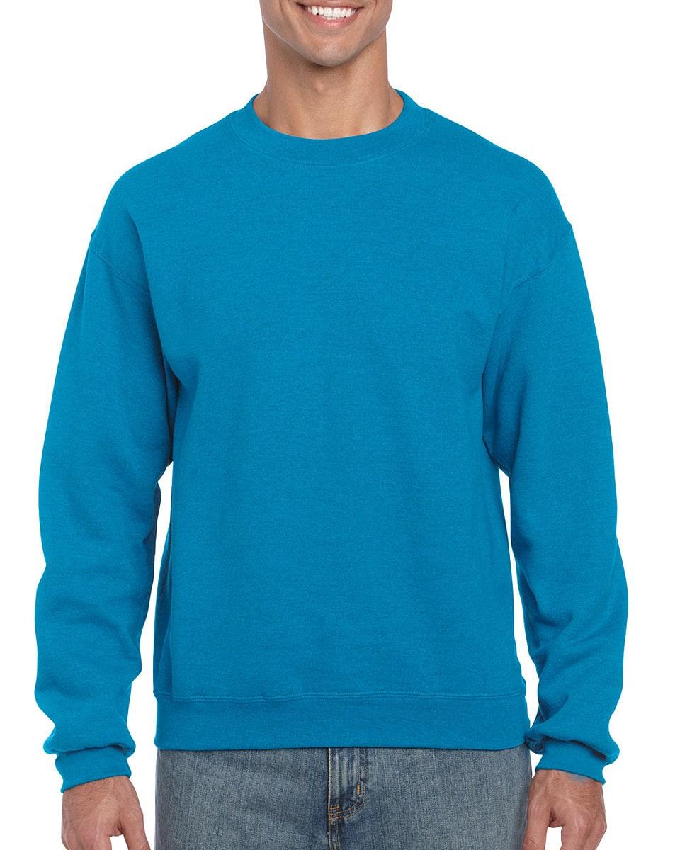 Gildan Heavy Blend Adult Crewneck Sweatshirt in Antique Sapphire (Product Code: 18000)