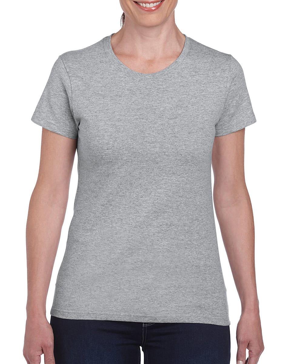 Gildan Womens Heavy Cotton Missy Fit T-Shirt in Sport Grey (Product Code: 5000L)