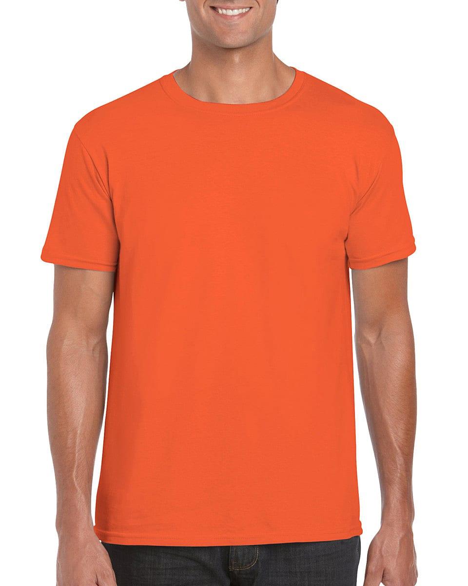 Gildan Mens Softstyle T-Shirt in Orange (Product Code: 64000)