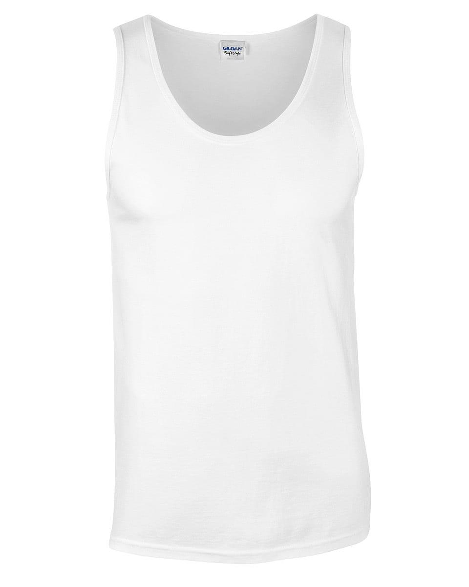 Gildan Adult Softstyle Tank Top in White (Product Code: 64200)