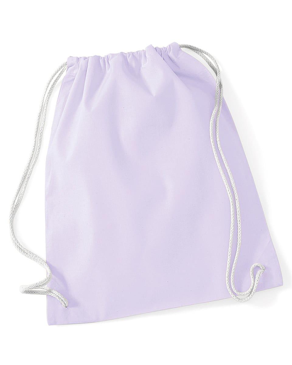 Westford Mill Cotton Gymsac in Lavender / White (Product Code: W110)