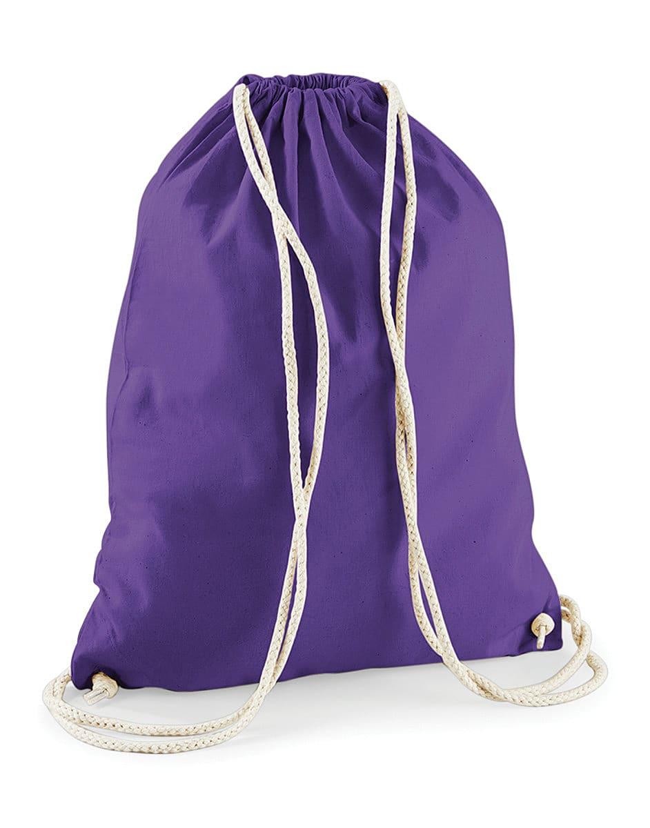Westford Mill Cotton Gymsac in Purple (Product Code: W110)