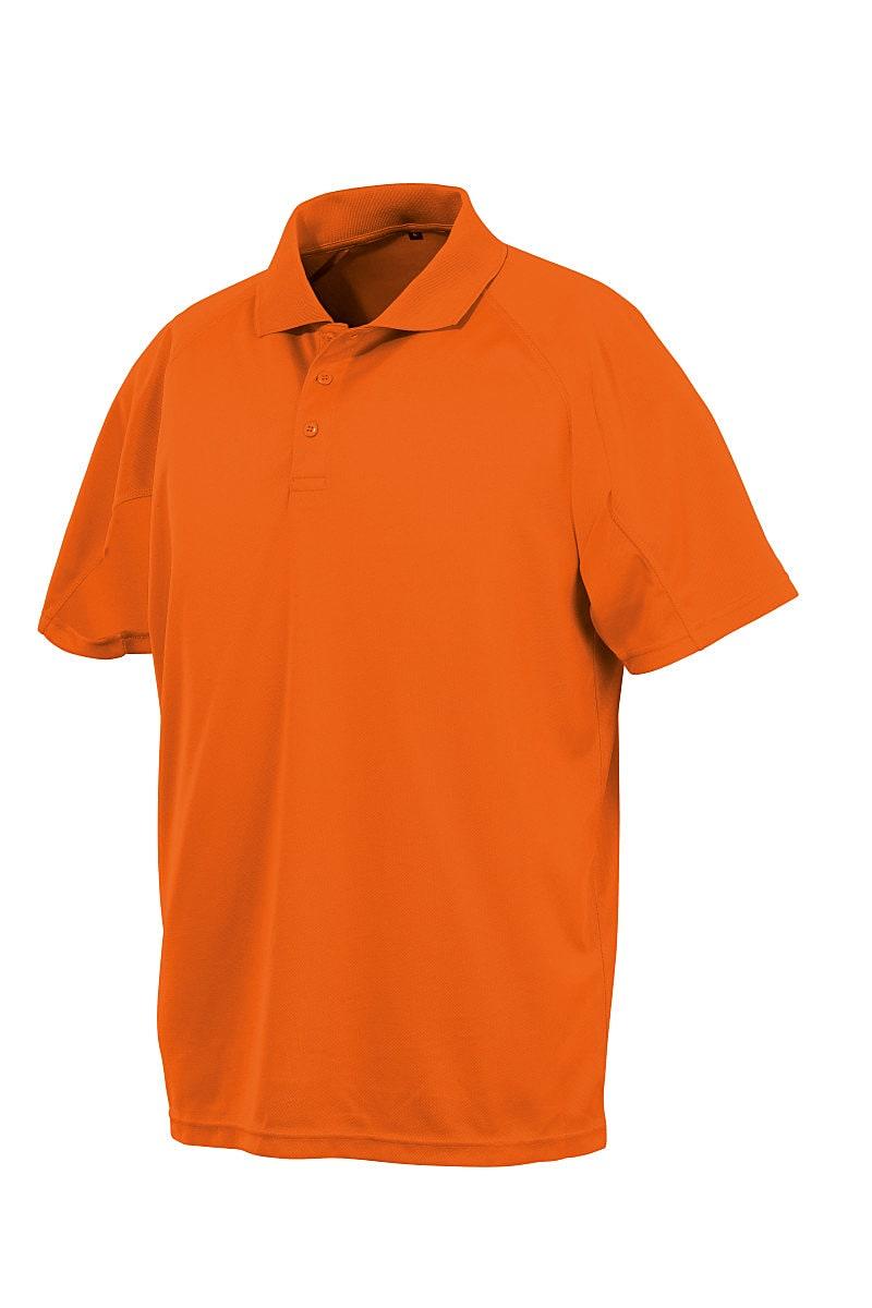 Spiro Impact Performance Aircool Polo Shirt in Fluorescent Orange (Product Code: S288X)