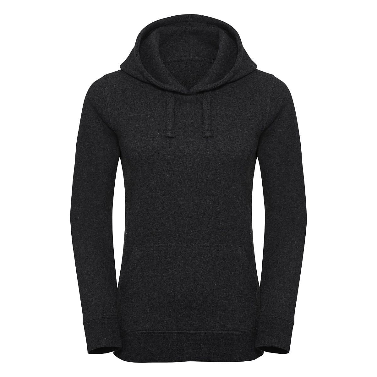 Russell Womens Authentic Melange Hoodie in Charcoal Melange (Product Code: R261F)