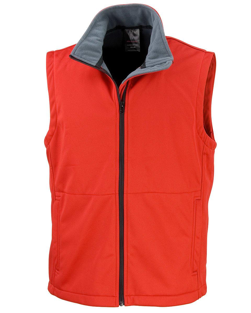 Result Core Softshell Bodywarmer in Red (Product Code: R214X)