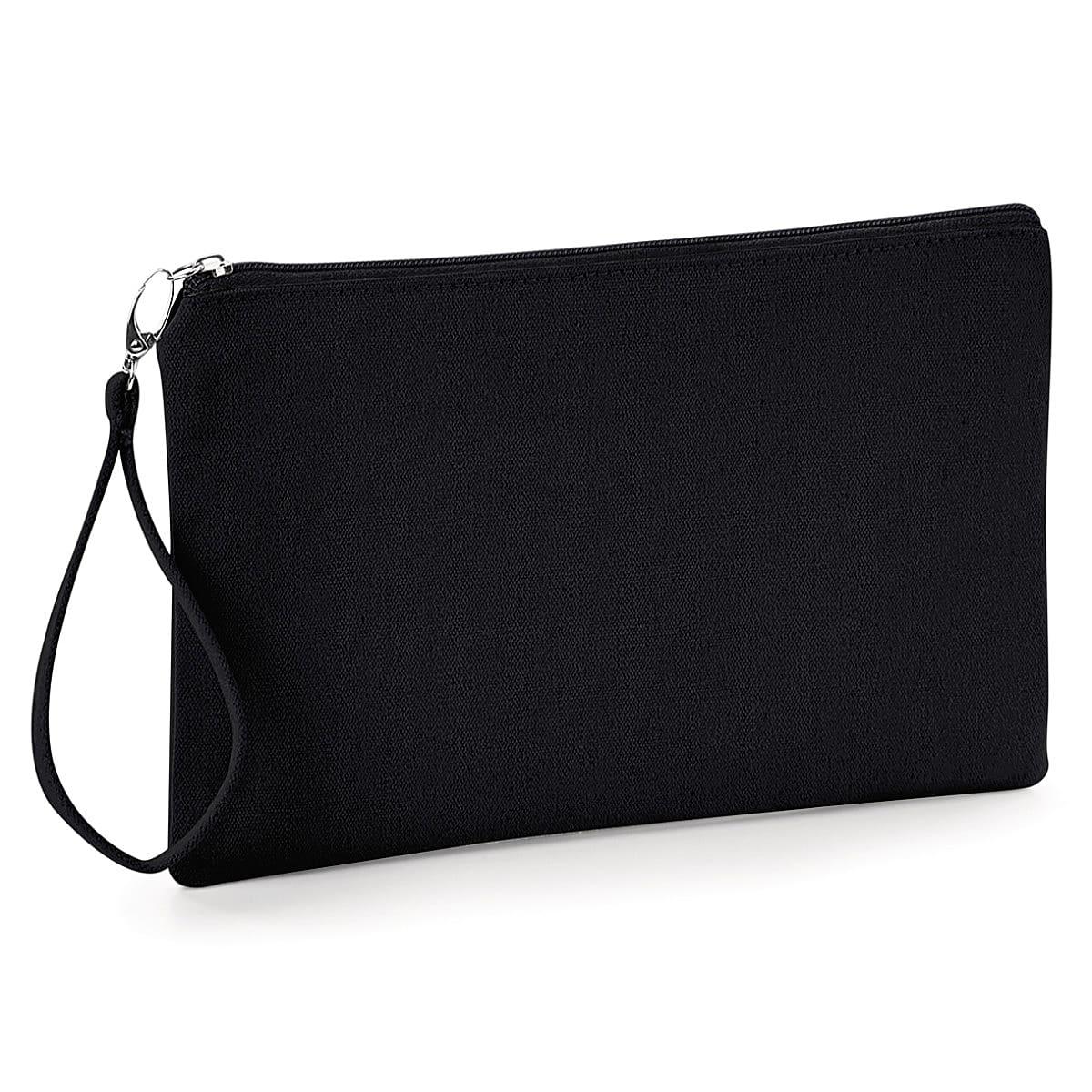 Westford Mill Canvas Wristlet Pouch in Black (Product Code: W520)