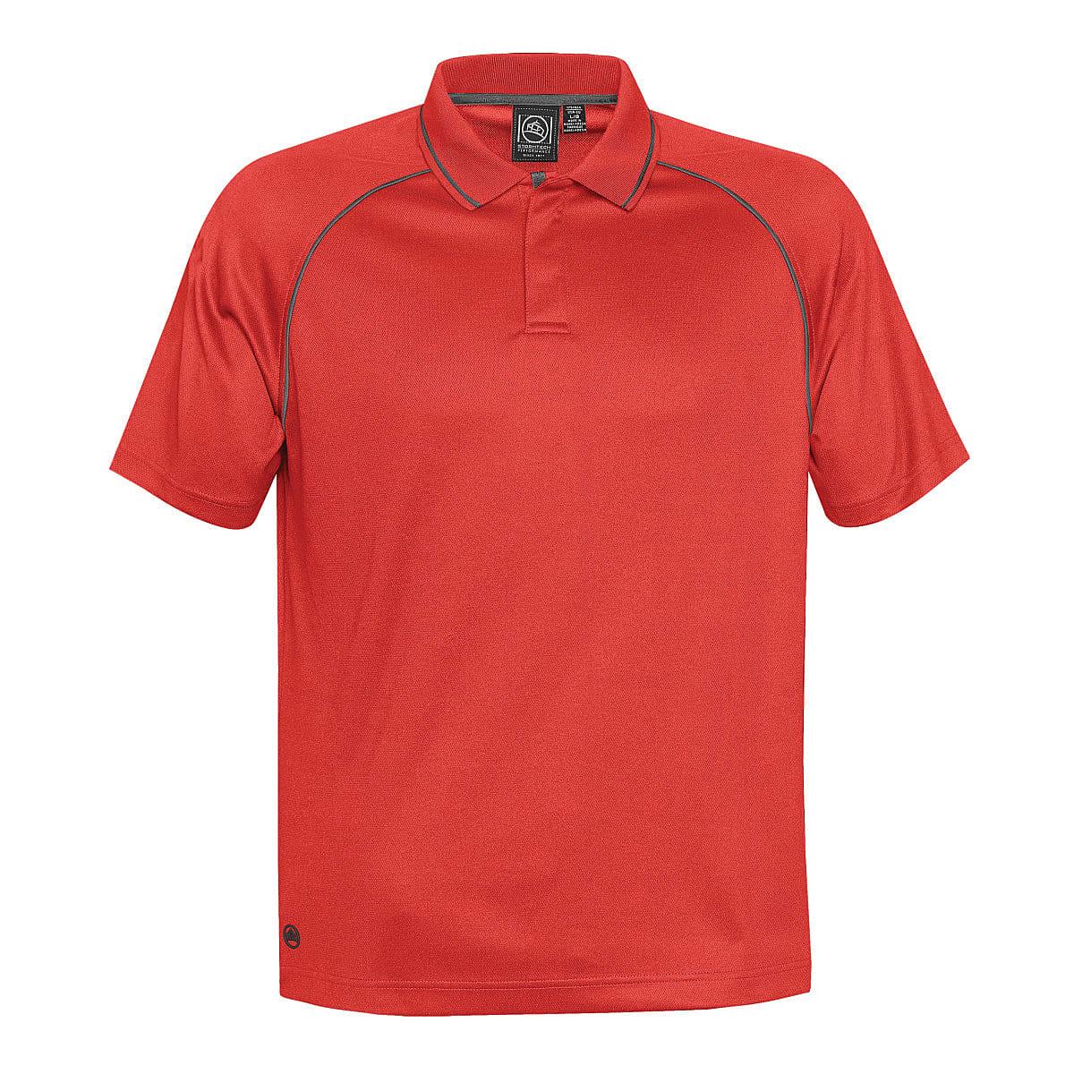 Stormtech Mens Tritium Polo Shirt in Bright Red / Carbon (Product Code: GPX-4)