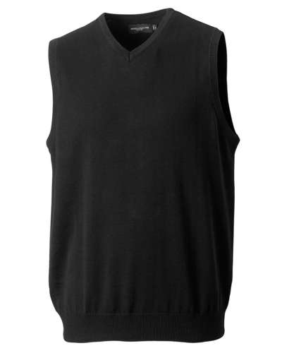 Russell Collection V-Neck Sleevless Knitted Pullover