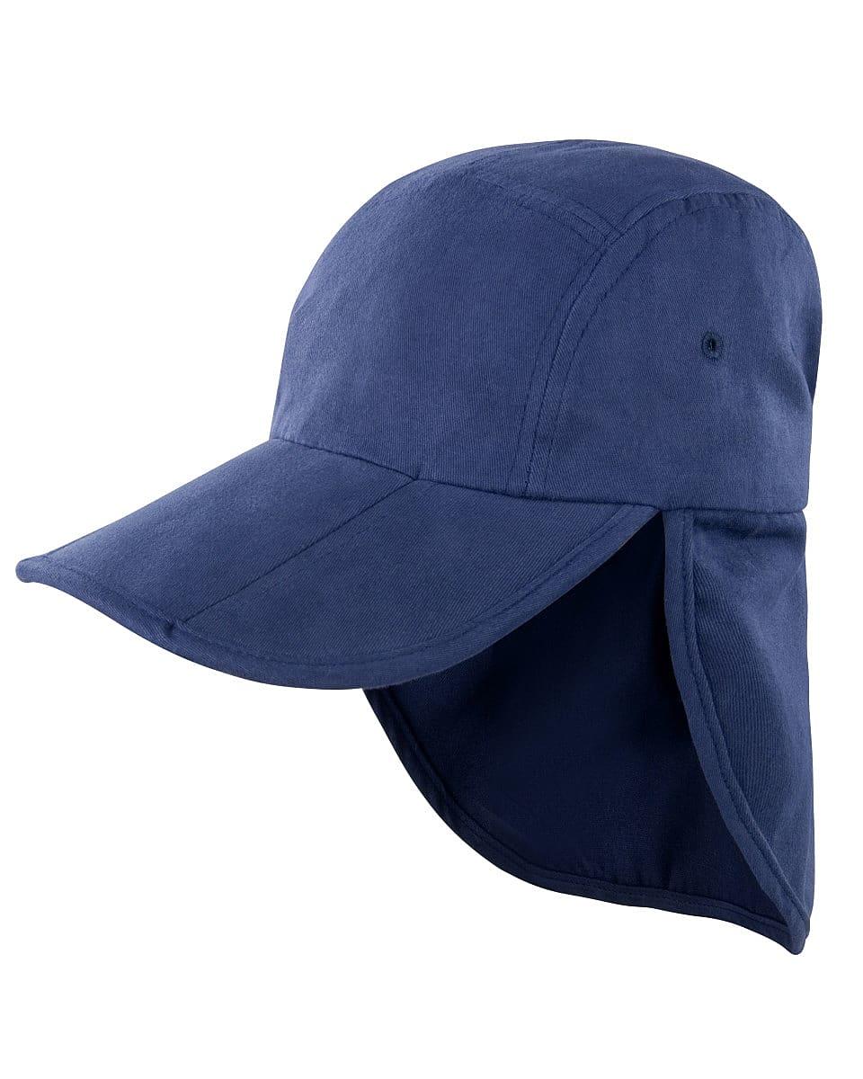Result Headwear Kids Folding Legionnaire in Navy Blue (Product Code: RC76J)