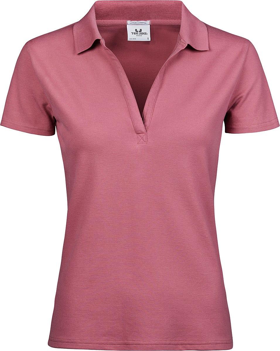 Tee Jays Womens Luxury Stretch VNeck Polo Shirt TJ1409 Workwear