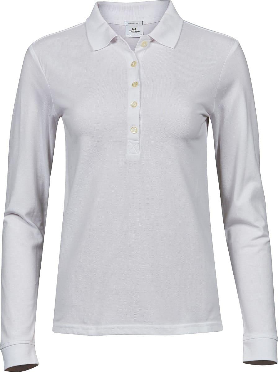 Tee Jays Womens Luxury Stretch Long-Sleeve Polo Shirt | TJ146 ...