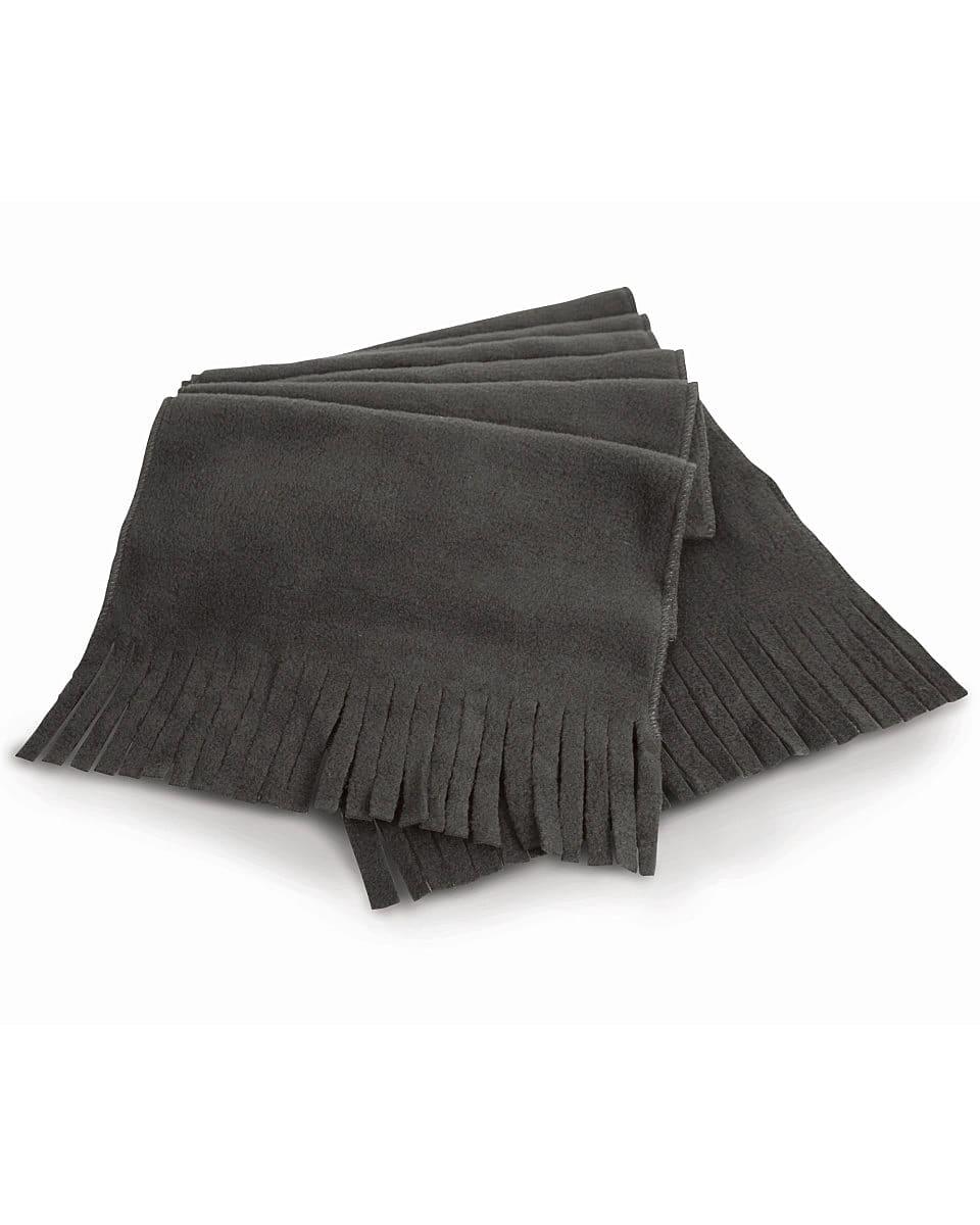 Result Winter Active Fleece Tassel Scarf in Charcoal (Product Code: R143X)
