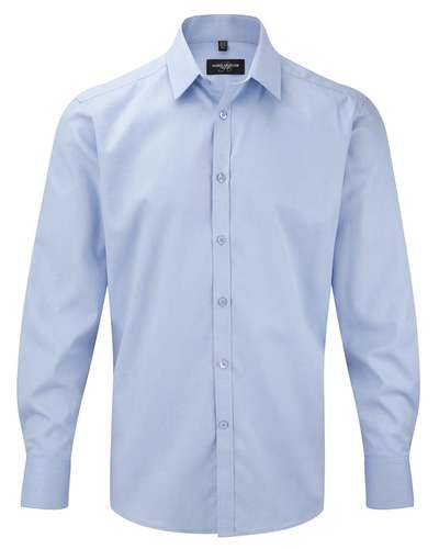 Russell Collection Mens Herringbone Shirt