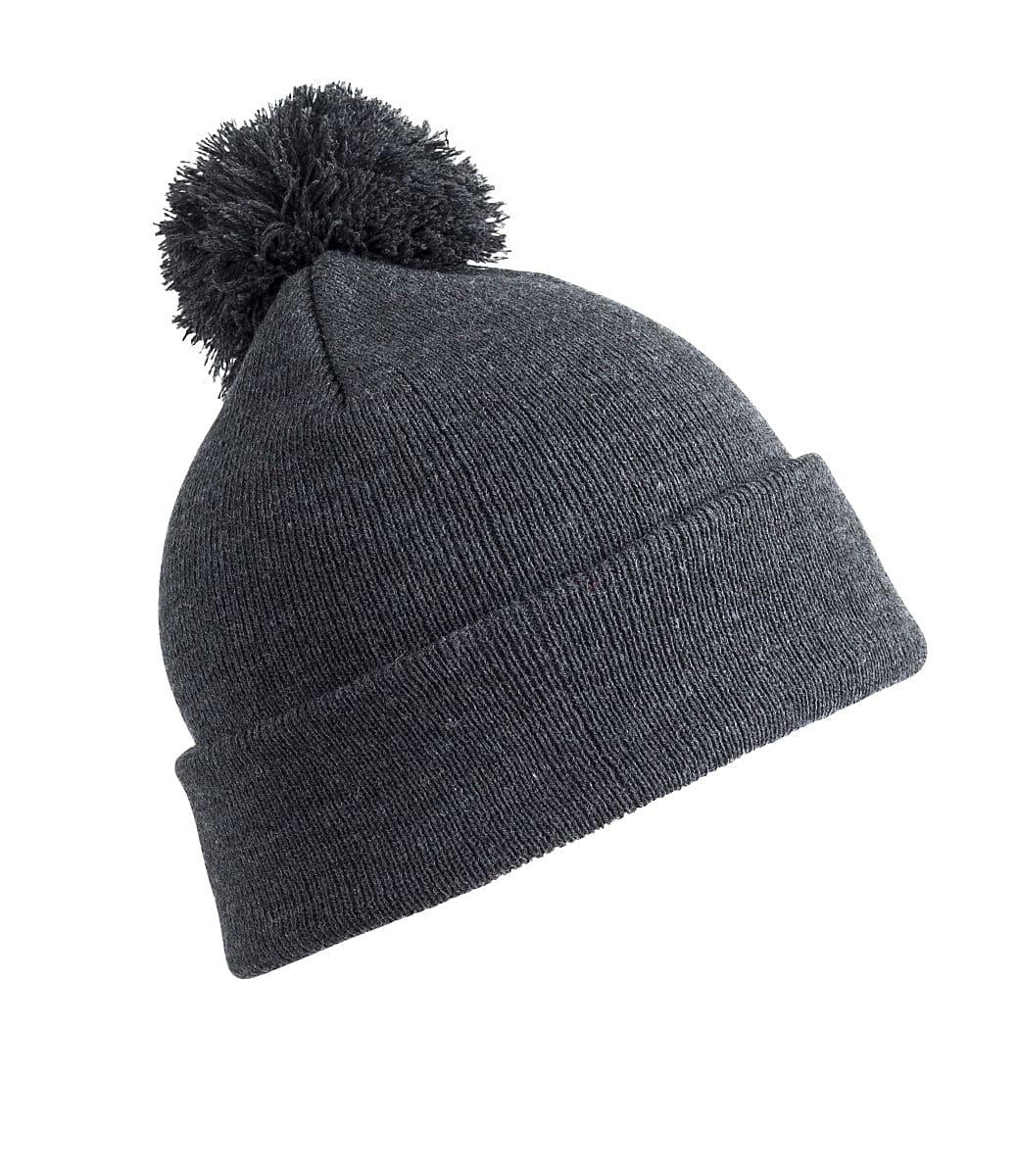 Result Winter Jr PomPom Beanie Hat in Grey (Product Code: RC028J)