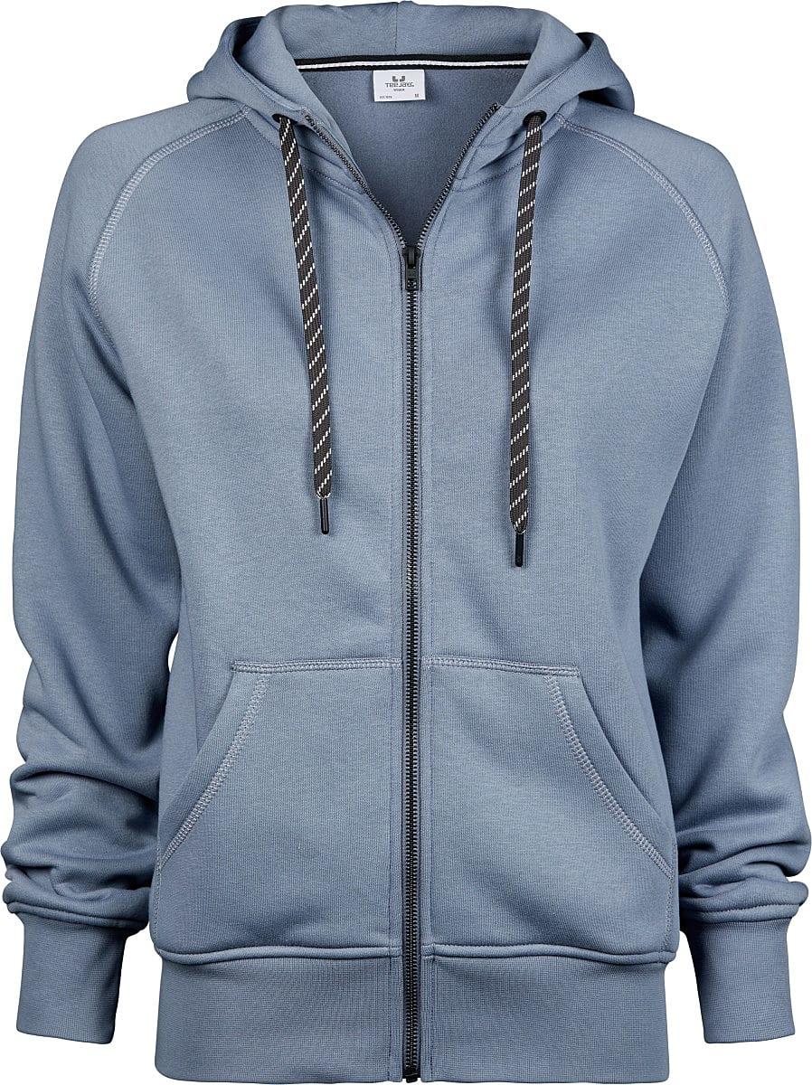 Tee Jays Womens Full-Zip Hoodie in Flint Stone (Product Code: TJ5436)