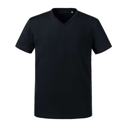 Russell Pure Organic Russell Mens Pure Organic V-Neck T-Shirt