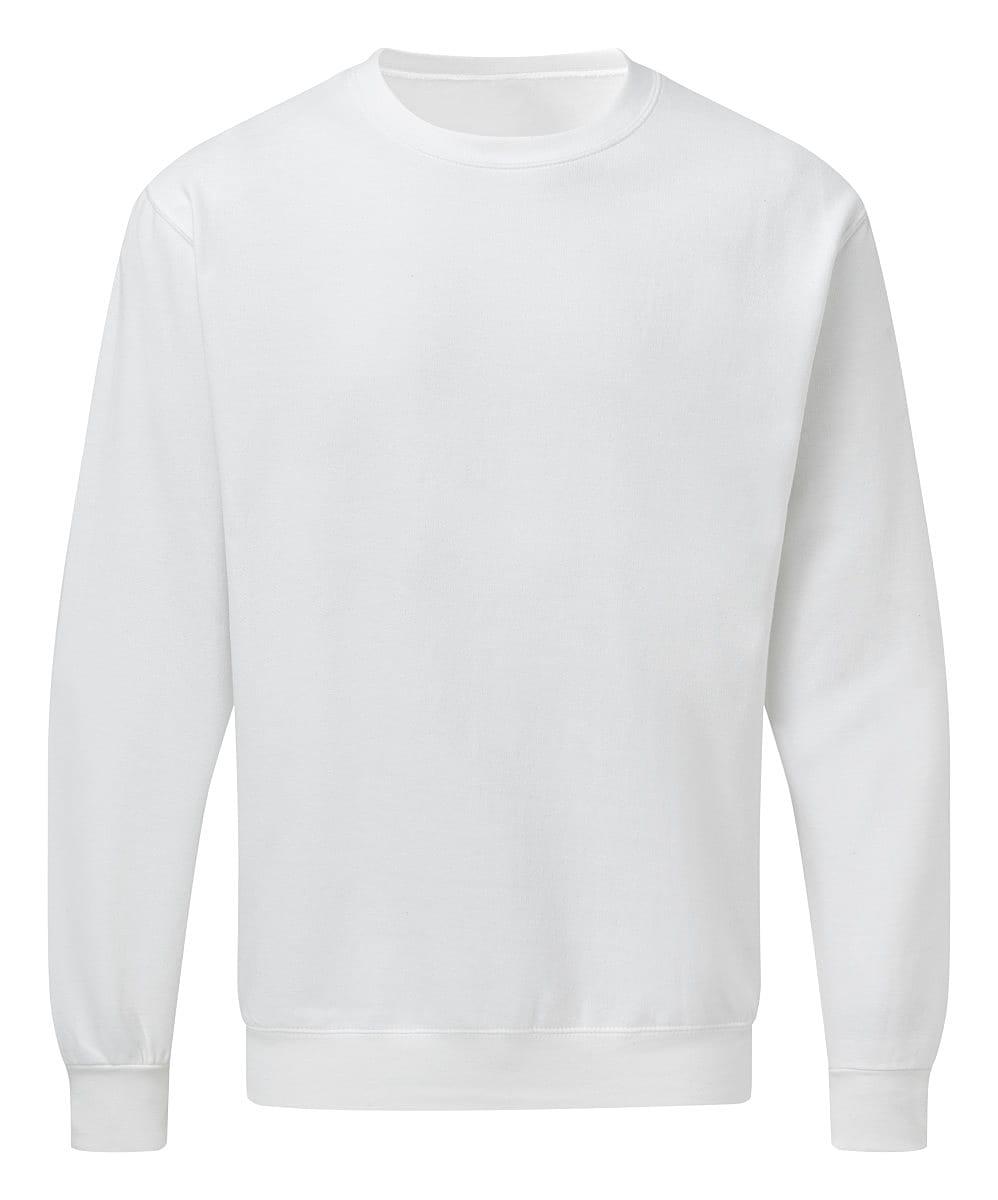 SG Mens Crew Neck Sweatshirt in White (Product Code: SG20)