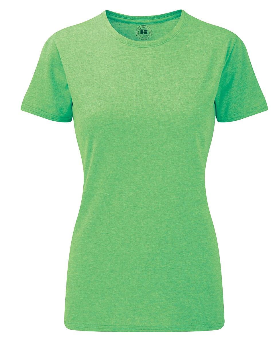 Russell Womens HD T-Shirt in Green Marl (Product Code: 165F)
