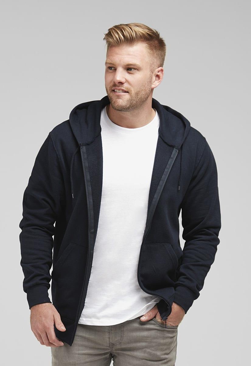 SG Mens Full-Zip Urban Hoodie in Light Oxford (Product Code: SG28)