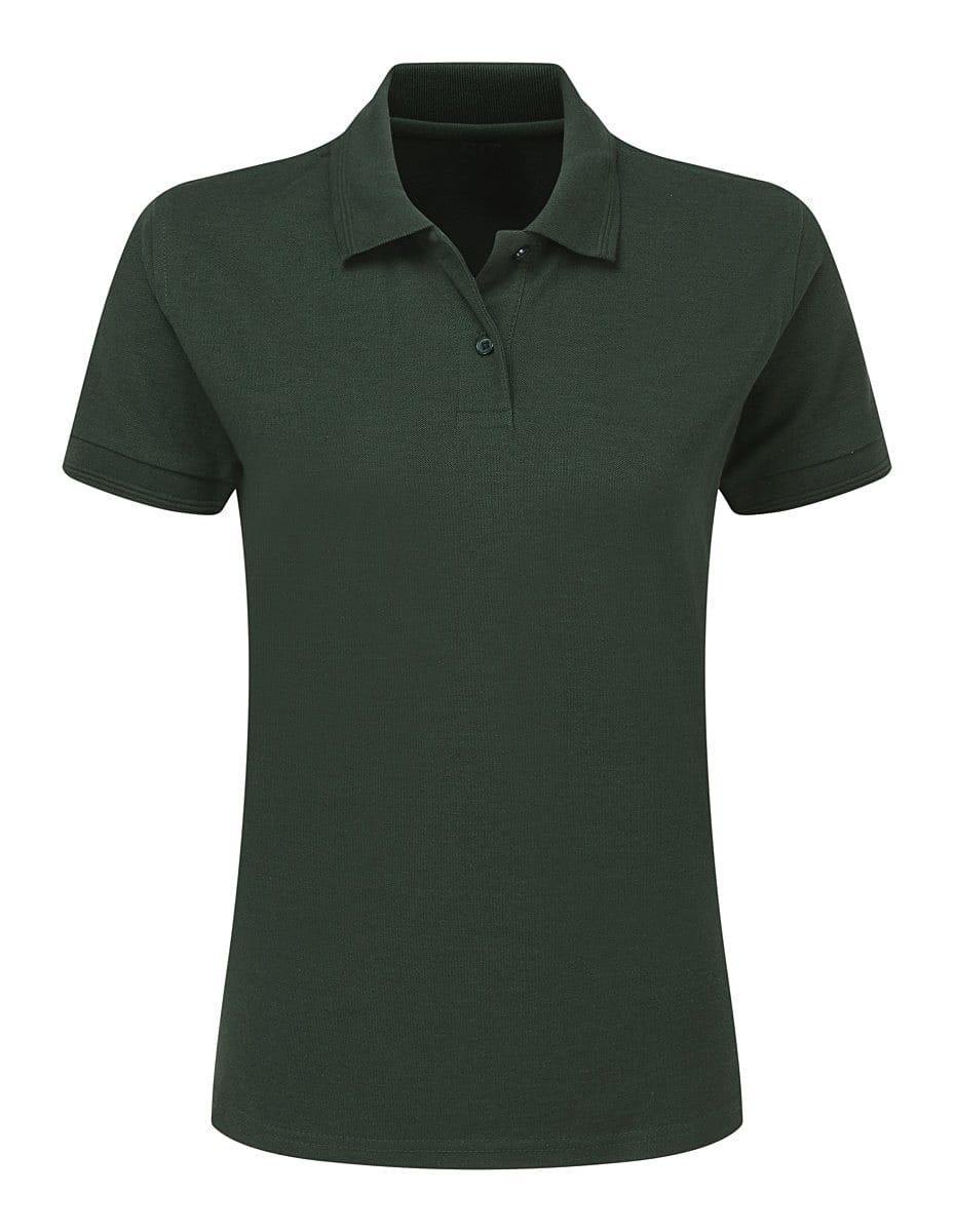 SG Womens Polycotton Polo Shirt in Bottle Green (Product Code: SG59F)