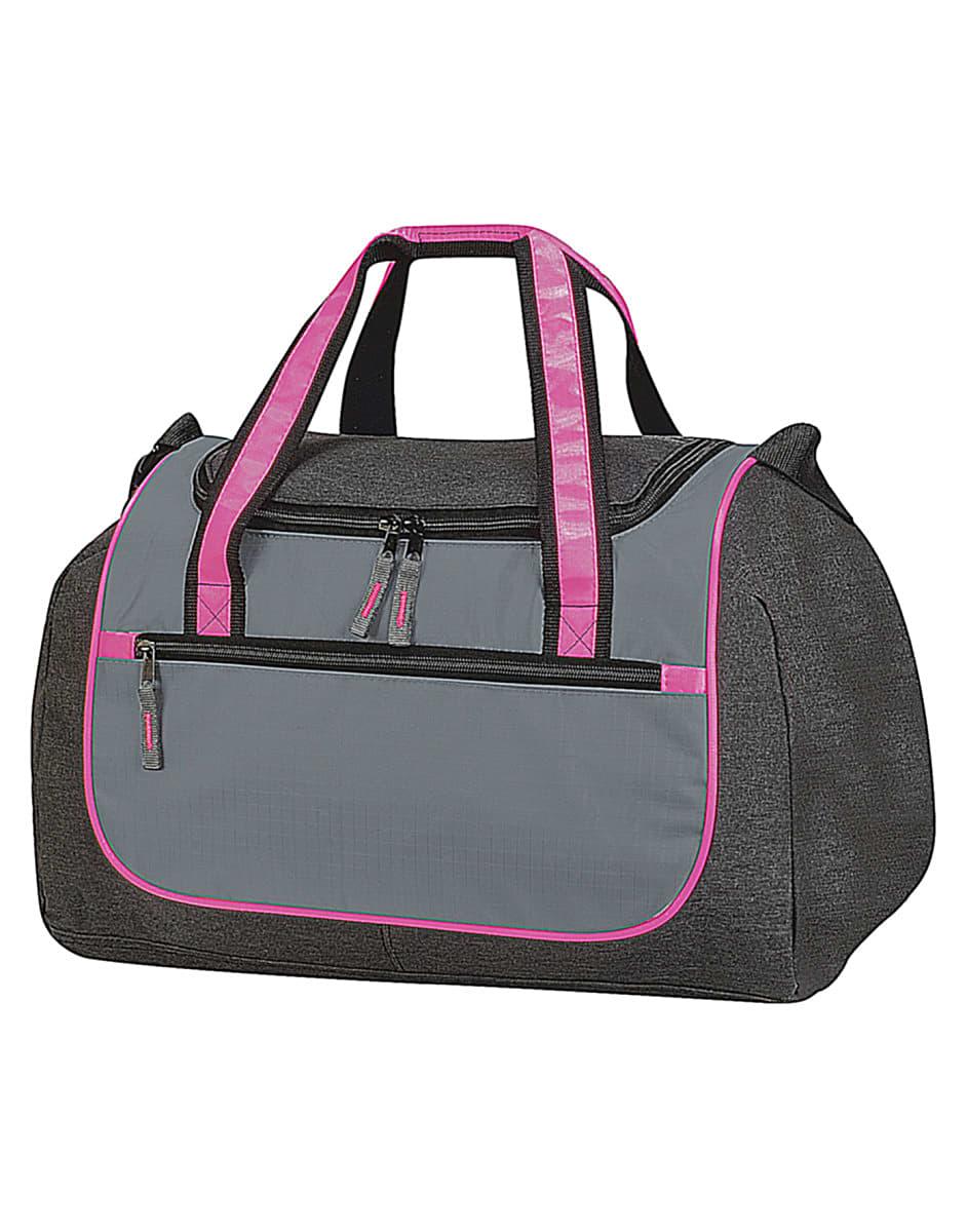 Shugon Rhodes Sports Holdall in Silver / Charcoal / Hot Pink (Product Code: SH1577)