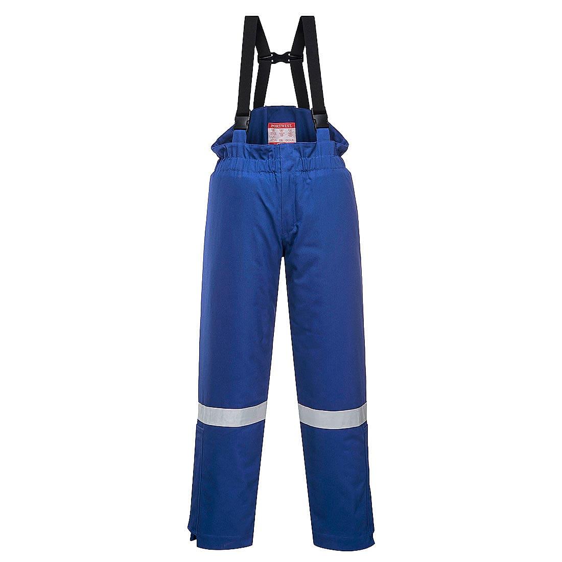 Portwest FR Anti-Static Winter Salopettes in Royal Blue (Product Code: FR58)