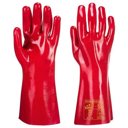 Portwest PVC Gauntlet Gloves - A435