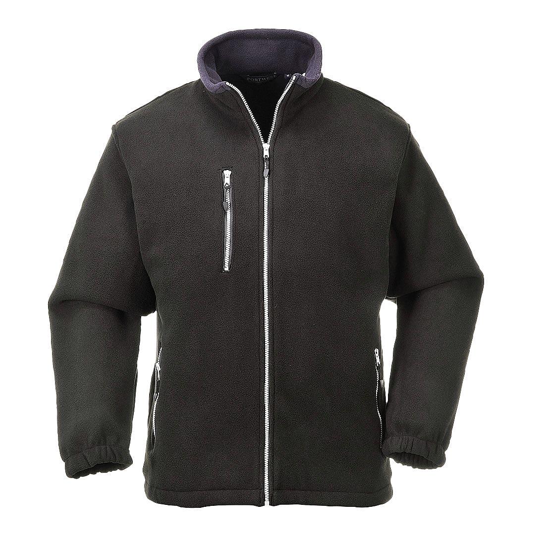 Portwest City Fleece Jacket in Black (Product Code: F401)
