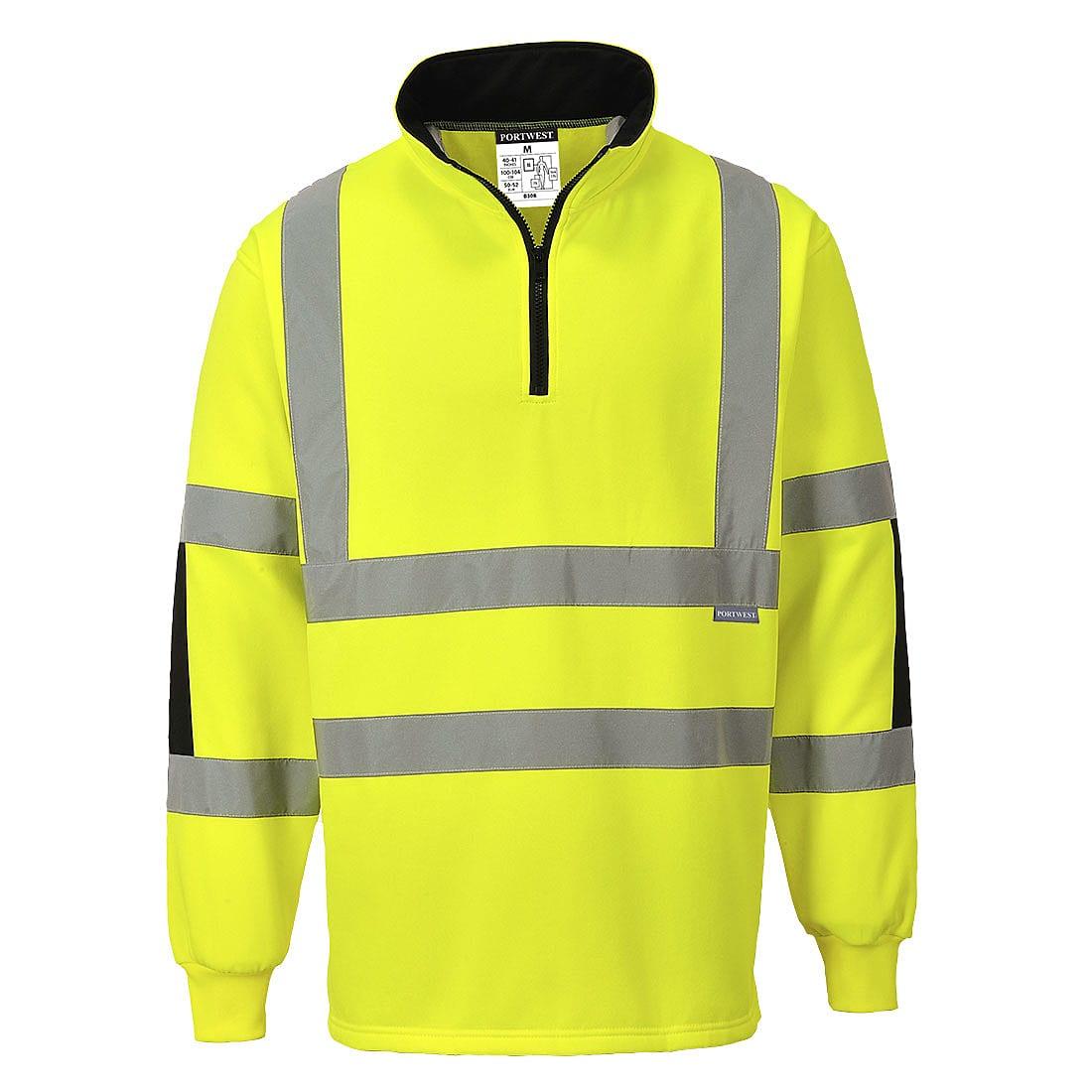 Portwest Xenon Rugby Shirt in Yellow (Product Code: B308)