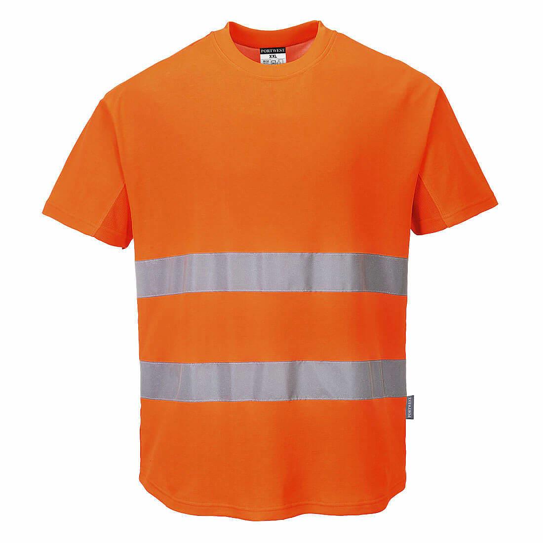 Portwest Mesh T-Shirt in Orange (Product Code: C394)