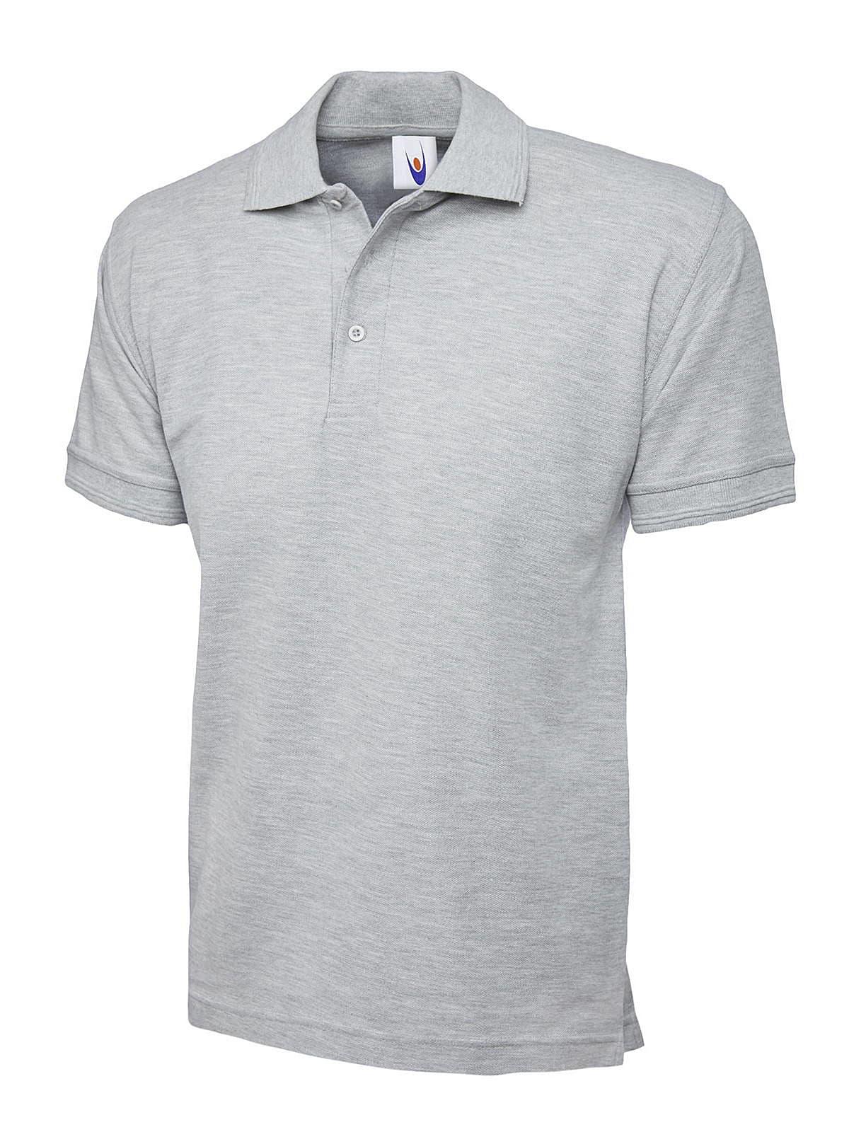 Uneek 250GSM Premium Polo Shirt in Heather Grey (Product Code: UC102)