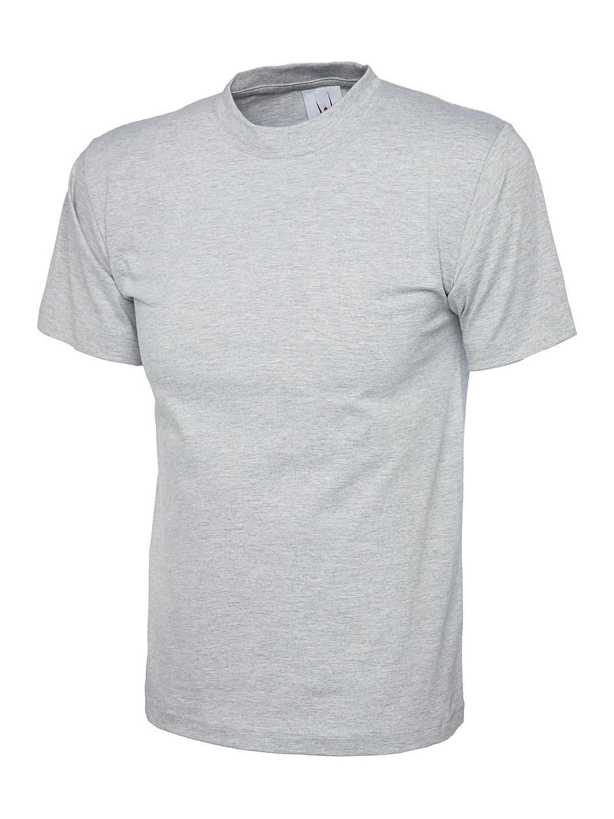 Uneek 180GSM Classic T-Shirt in Heather Grey (Product Code: UC301)