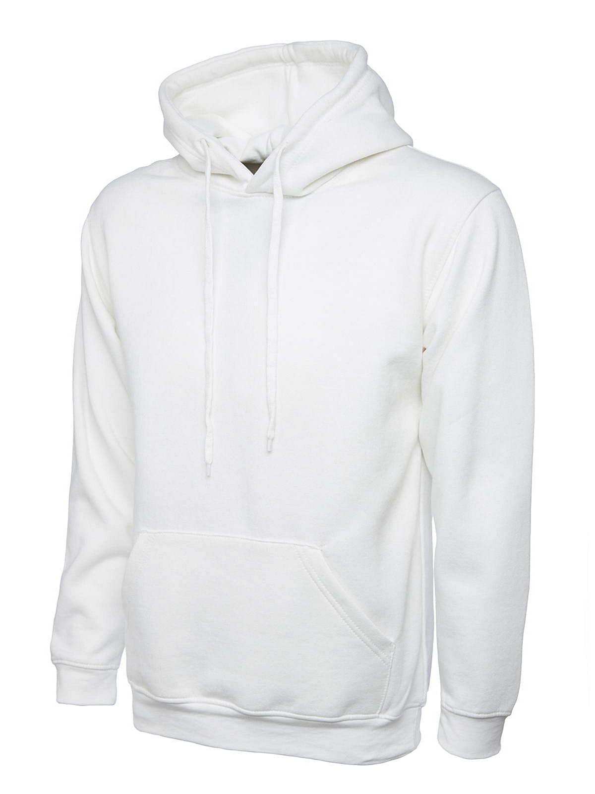 Uneek 300GSM Classic Hoodie in White (Product Code: UC502)