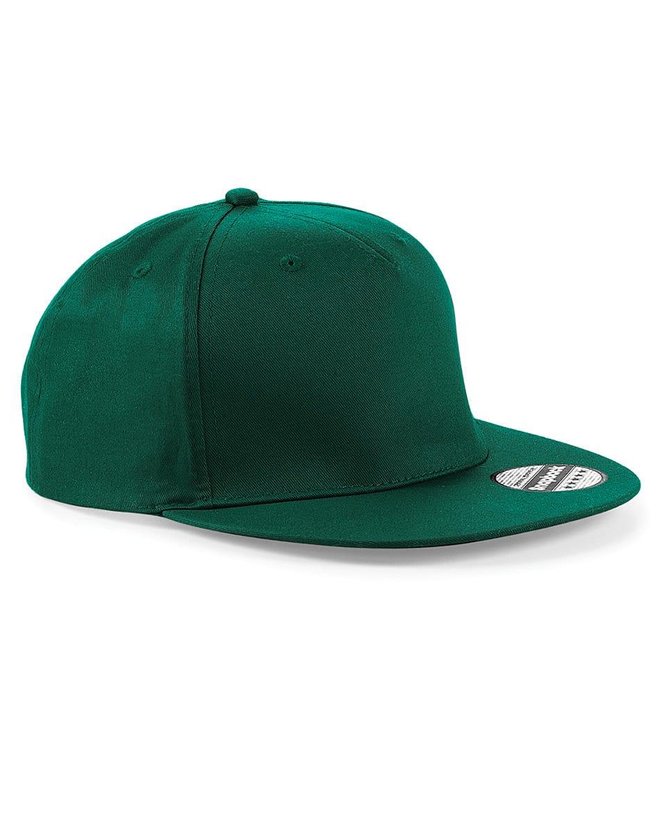 Beechfield Snapback Rapper Cap in Bottle Green (Product Code: B610)