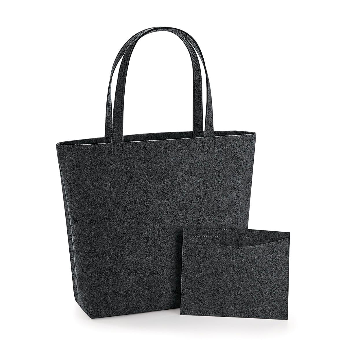 Bagbase Felt Shopper in Charcoal Melange (Product Code: BG721)