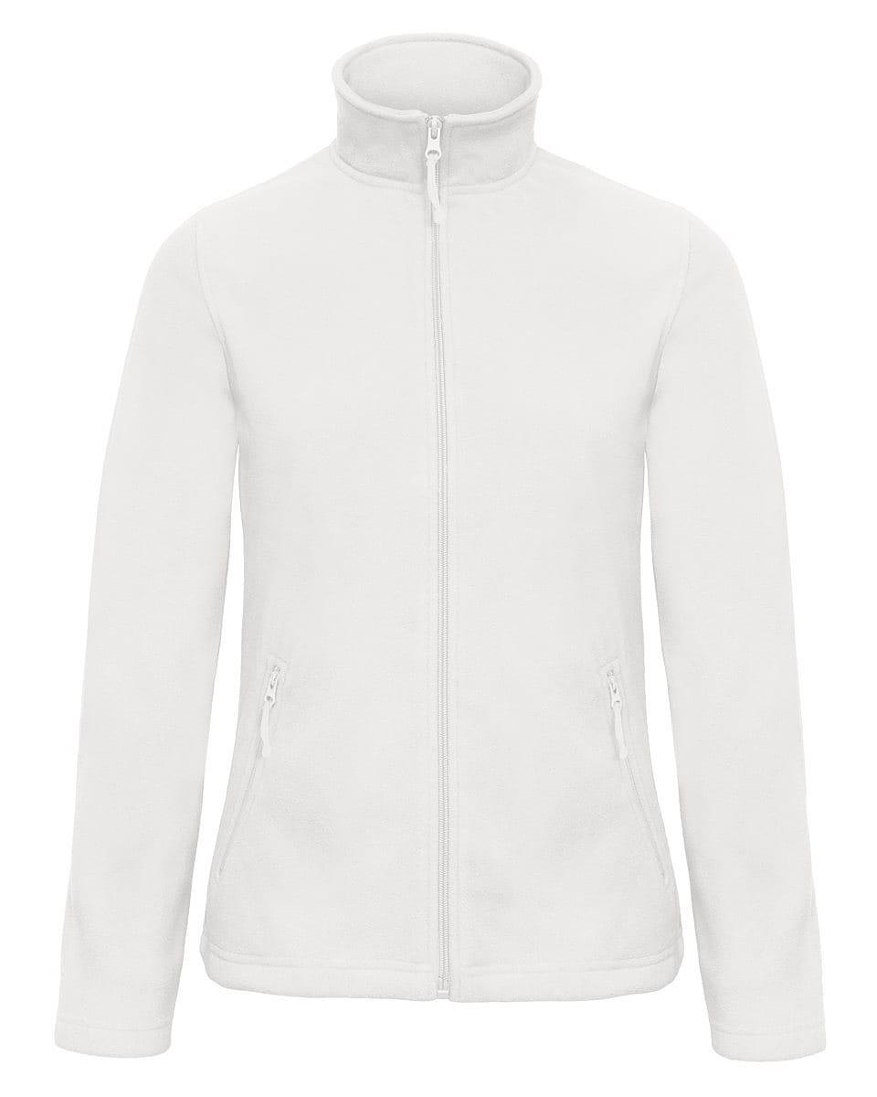 B&C Womens ID.501 Fleece Jacket in White (Product Code: FWI51)
