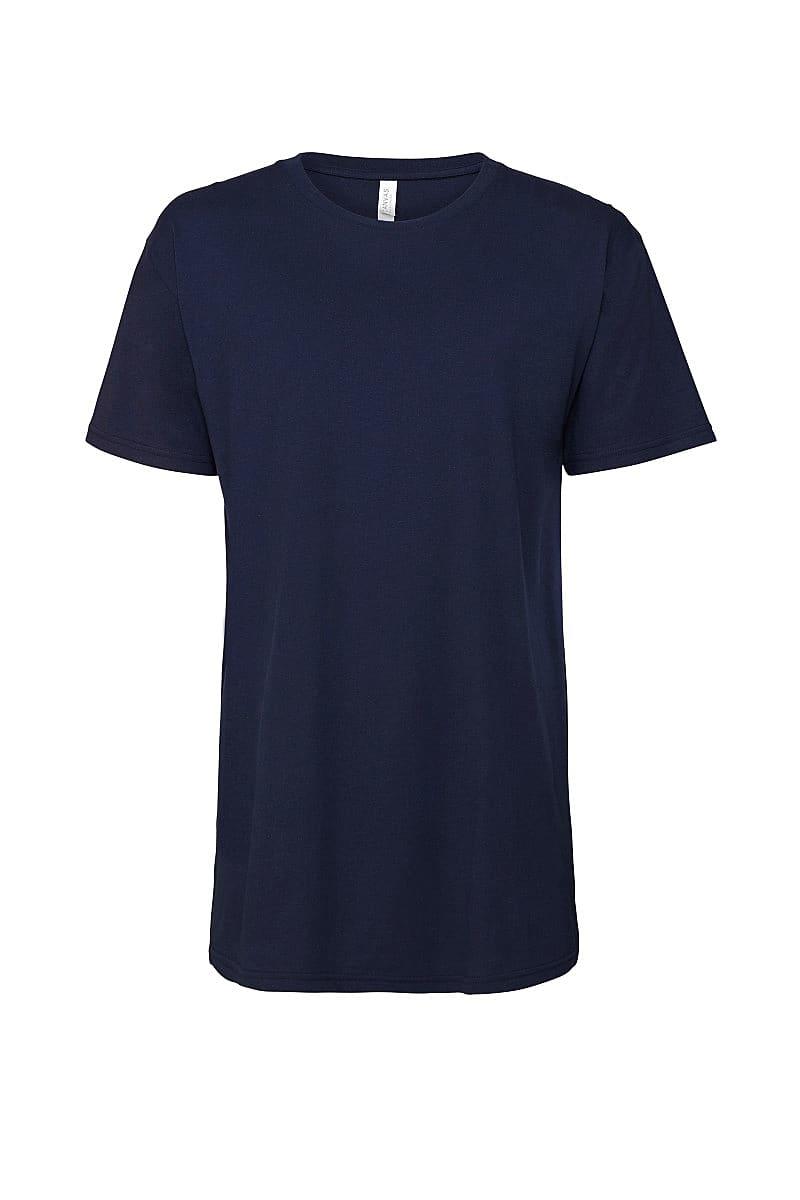 Bella Canvas Mens Long Body Urban T-Shirt in Navy Blue (Product Code: CA3006)
