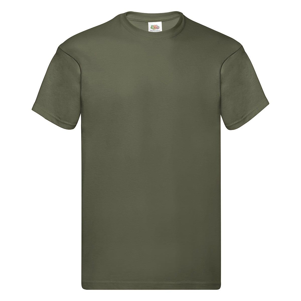 Fruit Of The Loom Original Full Cut T-Shirt in Classic Olive (Product Code: 61082)