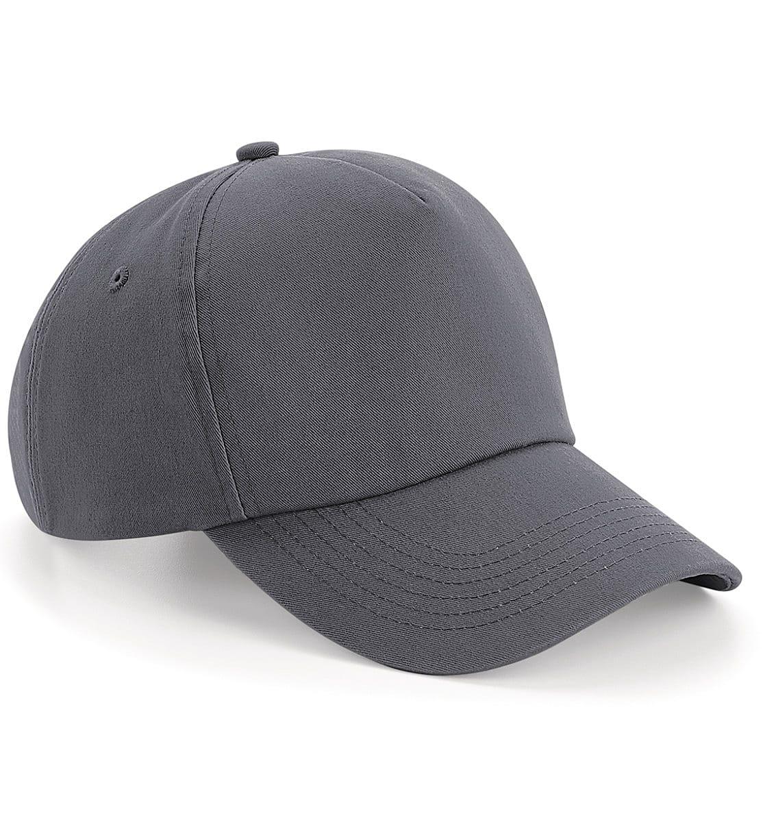 Beechfield Authentic 5 Panel Cap in Graphite (Product Code: B25)