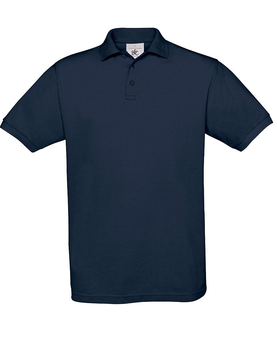 B&C Mens Safran Polo Shirt in Navy Blue (Product Code: PU409)