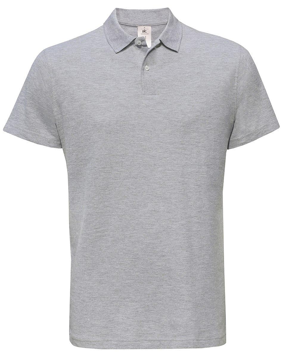 B&C ID.001 Polo Shirt in Heather Grey (Product Code: PUI10)