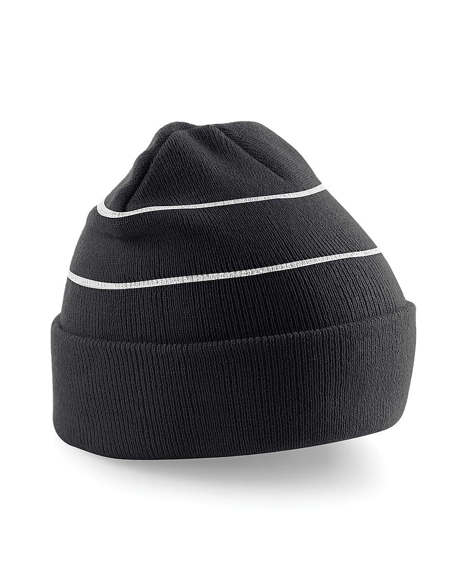Beechfield Enhanced-Viz Knitted Hat in Black (Product Code: B42)