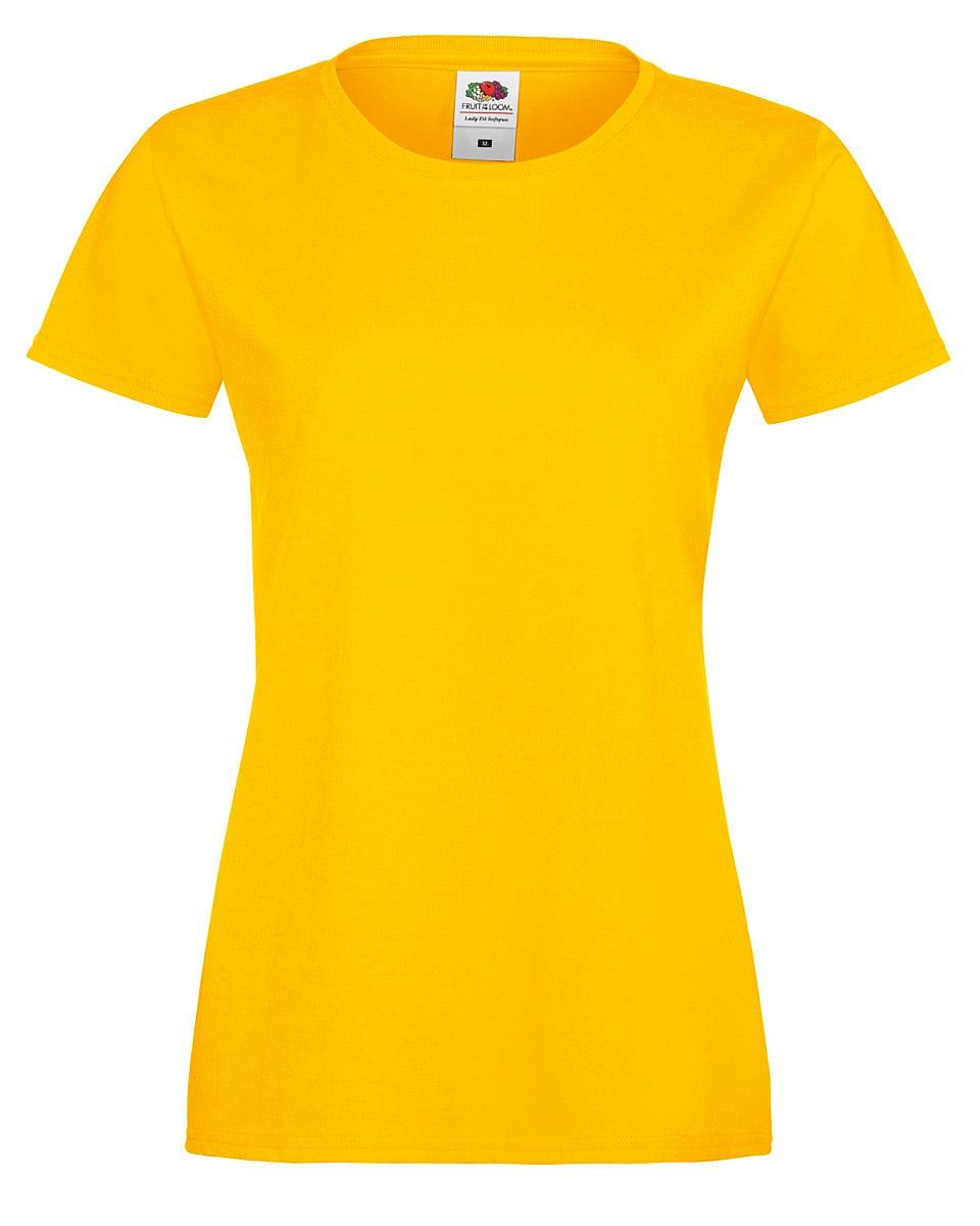 Fruit Of The Loom Womens Softspun T-Shirt in Sunflower (Product Code: 61414)