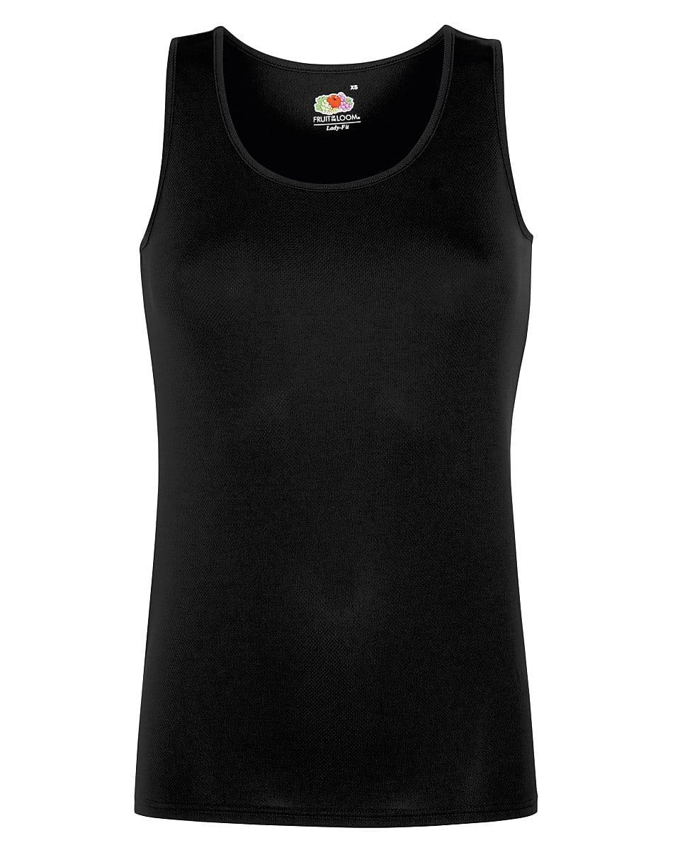 Fruit Of The Loom Womens Performance Vest in Black (Product Code: 61418)